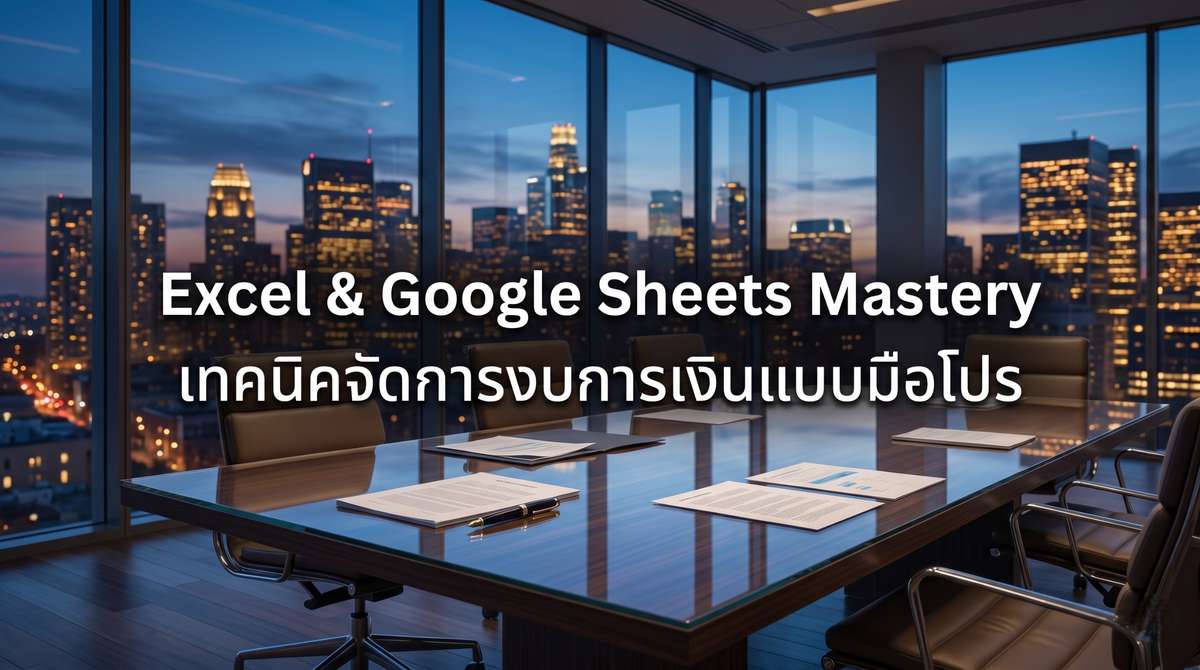 Excel & Google Sheets Mastery เทคนิคจัดการงบการเงินแบบมือโปร